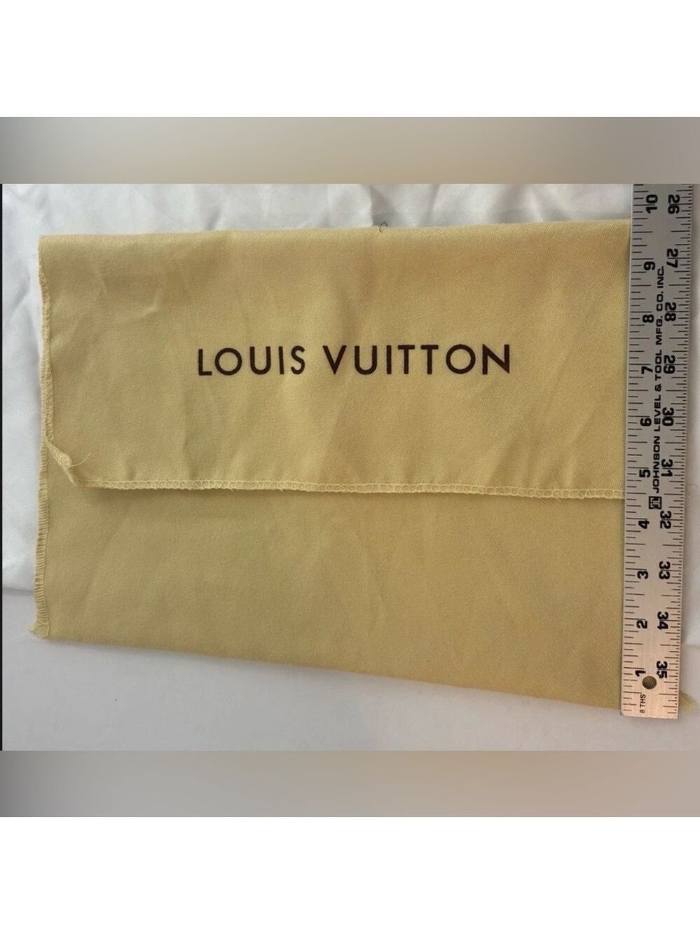 Louis Vuitton Tan Fabric Envelope Style Dust bag